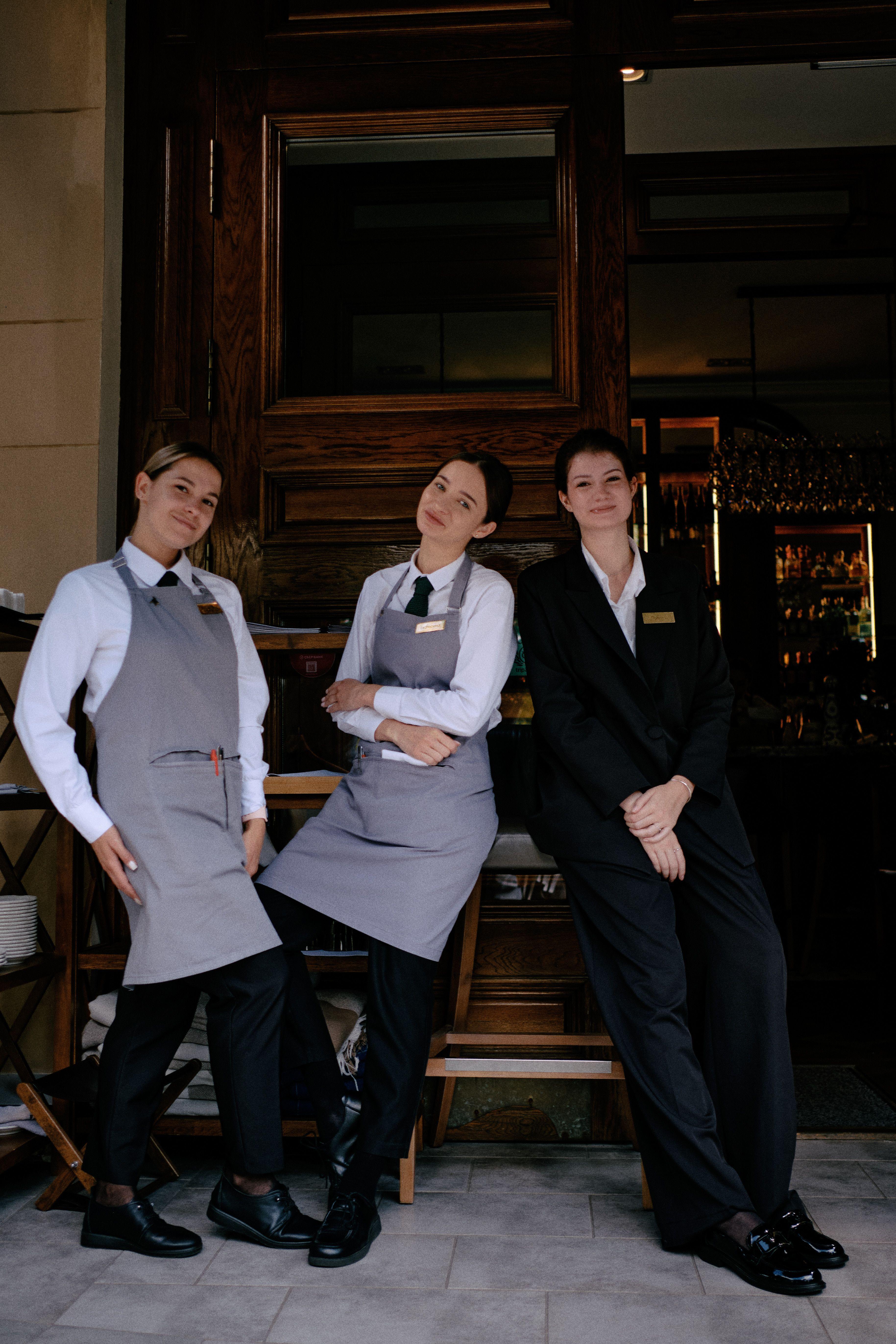 Restaurant staff coordinating service
